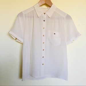 J Crew Silk Sophie Blouse, Size 2